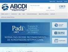 Tablet Screenshot of abcdi.org.br